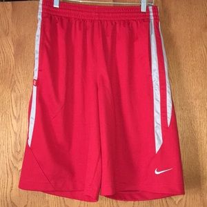 Red Nike shorts